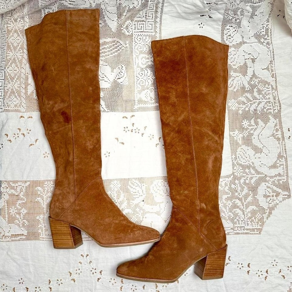 Treasure & Bond Brown Suede Tall Boots Size 10